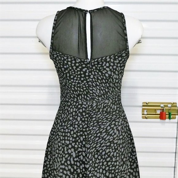 GUESS Skater Spotted Dress with Mesh Insert size 4 - Picture 5 of 8